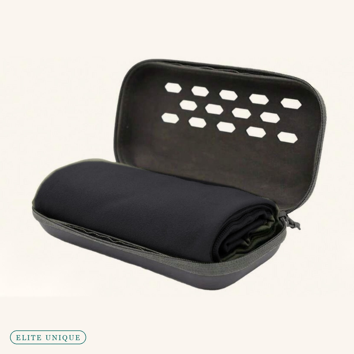 Microfibre Travel Towel in black colour